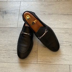 Black Leather Loafers